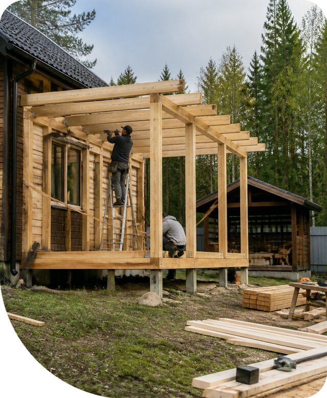 Строительство пристроек и построек на участке в Белгороде