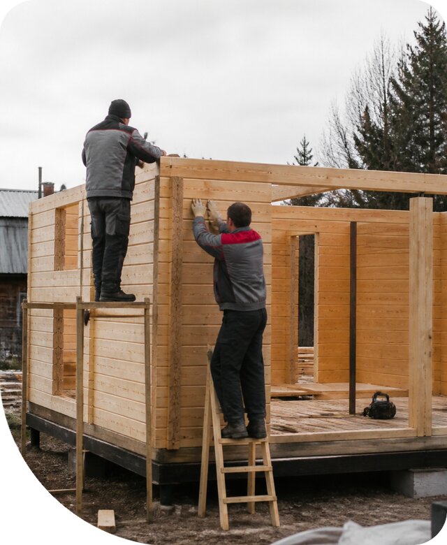 Строительство построек из бруса под ключ в Белгороде недорого